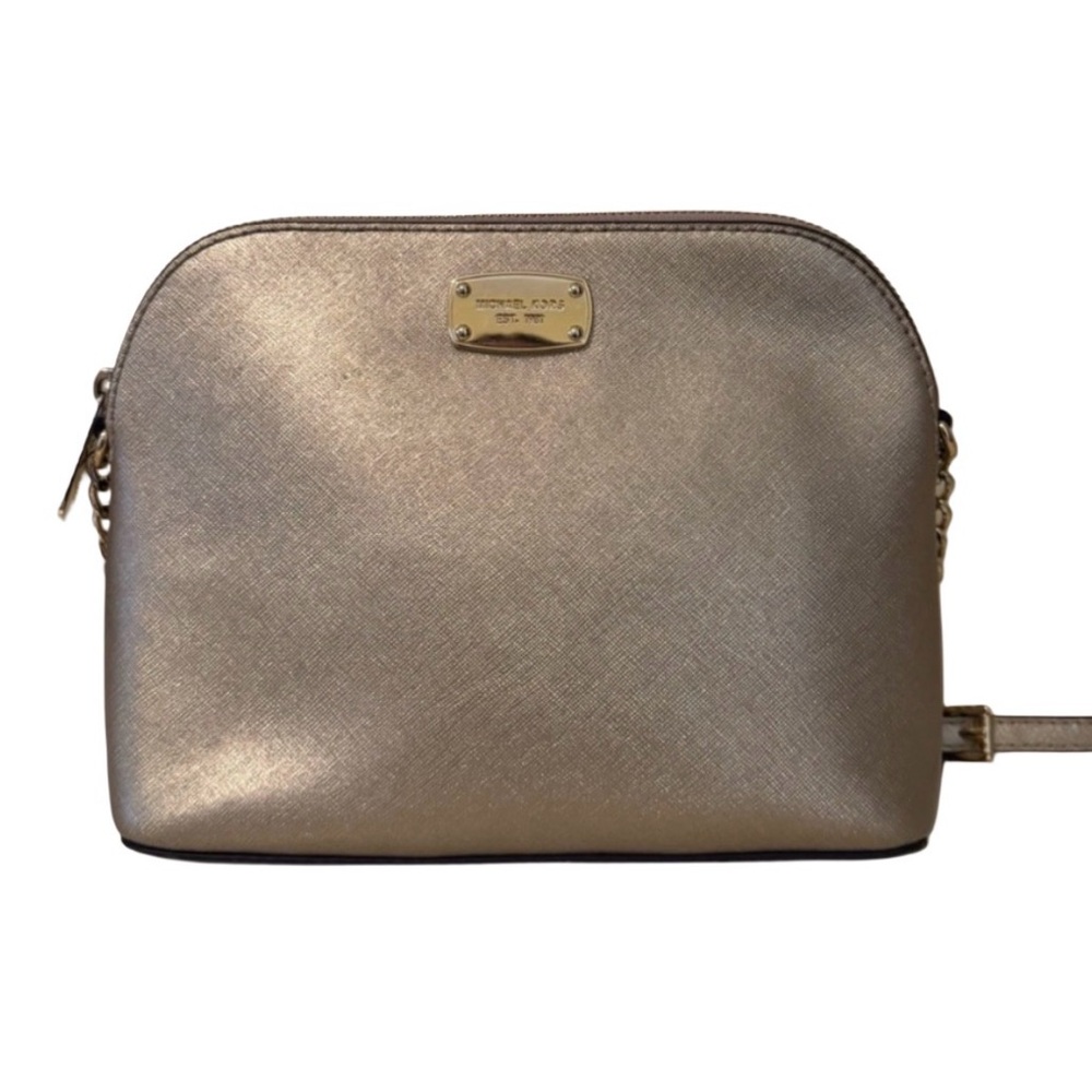 Michael Kors Champagne Metallic Crossbody Bag